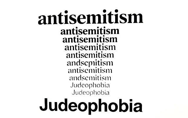 What is the right word to describe prejudice against Jews?
